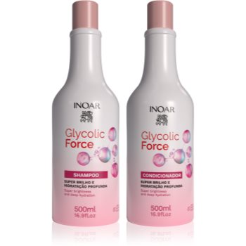 INOAR Glycolic Force Duo set pentru un par stralucitor si catifelat